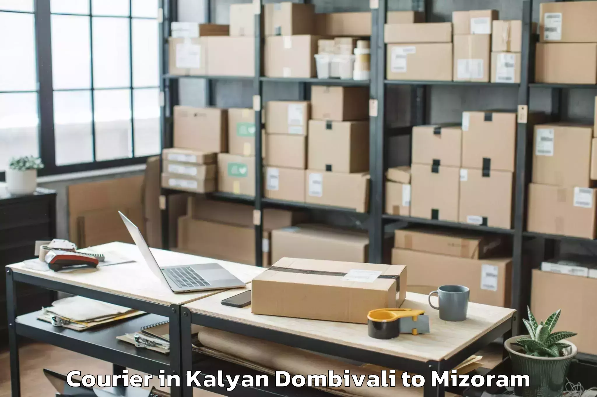 Reliable Kalyan Dombivali to Khawzawl Courier